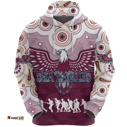 manly warringah hoodie sea eagles anzac day indigenous