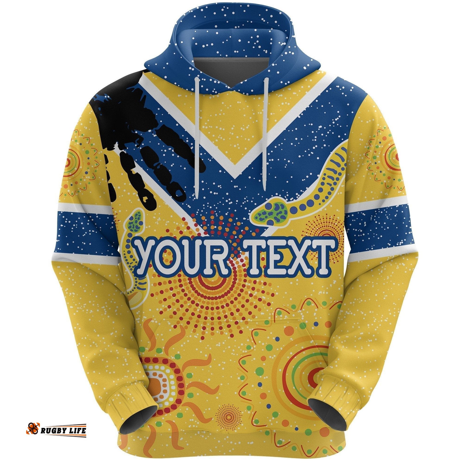 custom personalised parramatta eels hoodie ethnic style