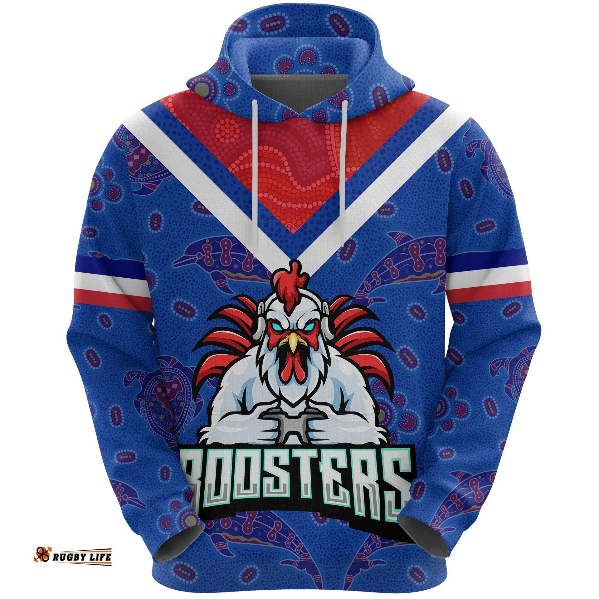 Sydney Roosters Indigenous Hoodie Prairie Style No.1