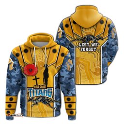 titans hoodie gold coast anzac day armor version