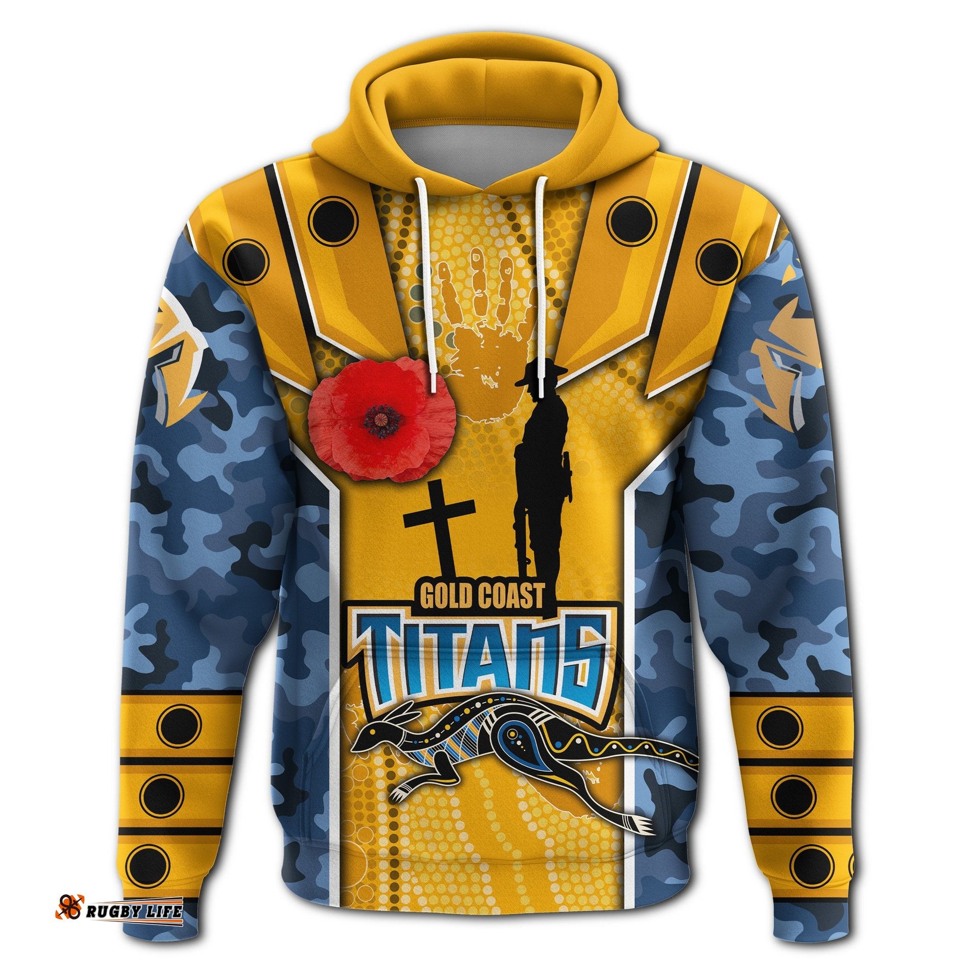 titans hoodie gold coast anzac day armor version