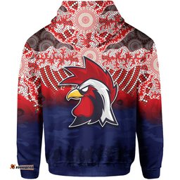 Roosters Hoodie ANZAC Day Aboriginal