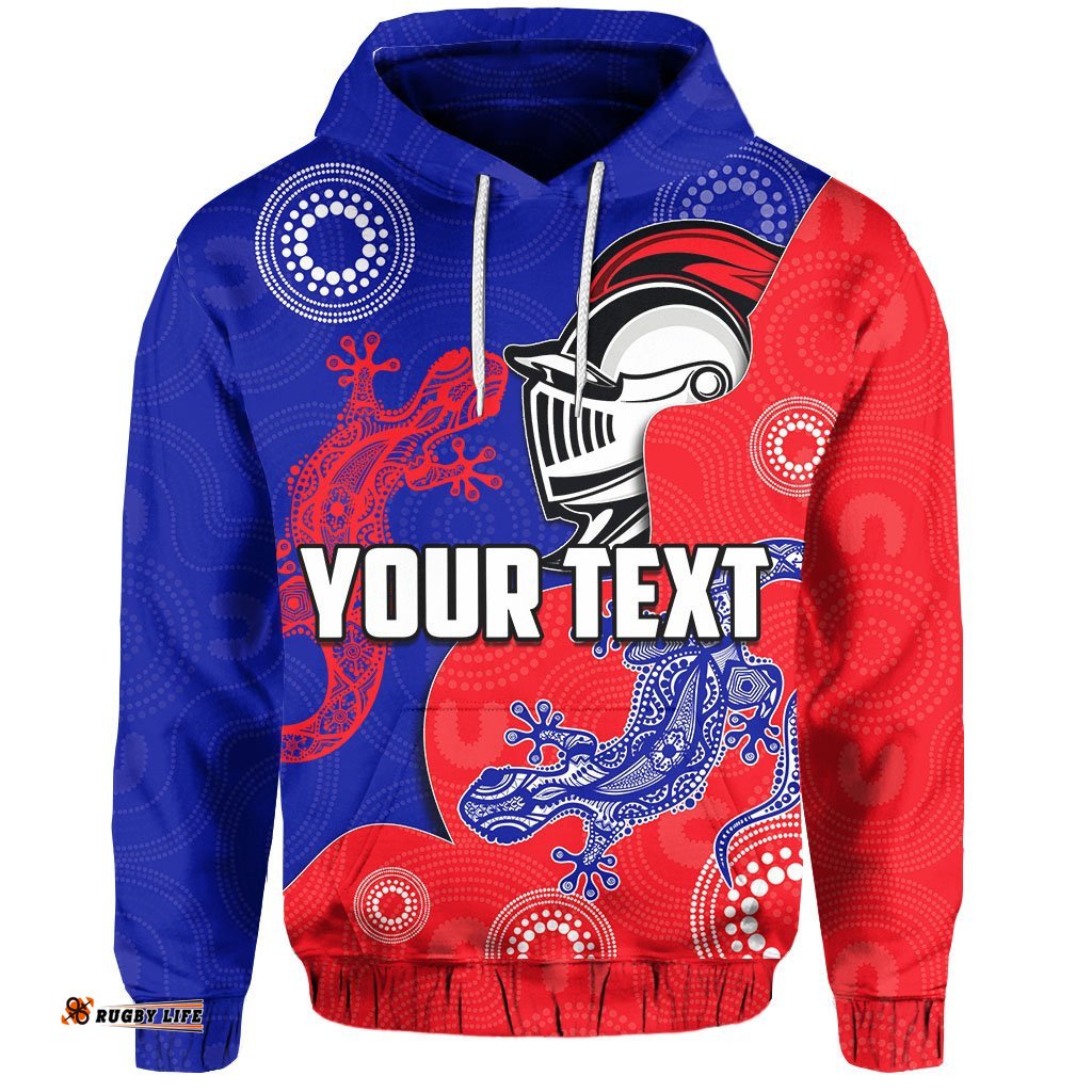custom personalised newcastle knights hoodie aboriginal