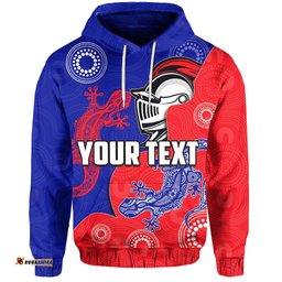 custom personalised newcastle knights hoodie aboriginal