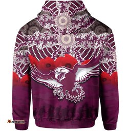 sea eagles hoodie aboriginal anzac day