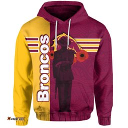 brisbane broncos hoodie lest we forget