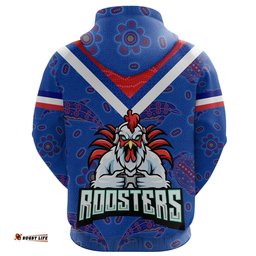 Custom Personalised Sydney Roosters Indigenous Hoodie Prairie Style No.1