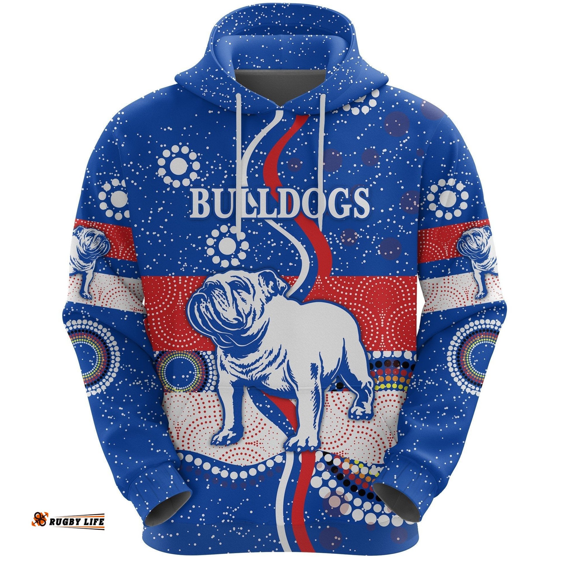 Western Hoodie Bulldogs Unique Indigenous