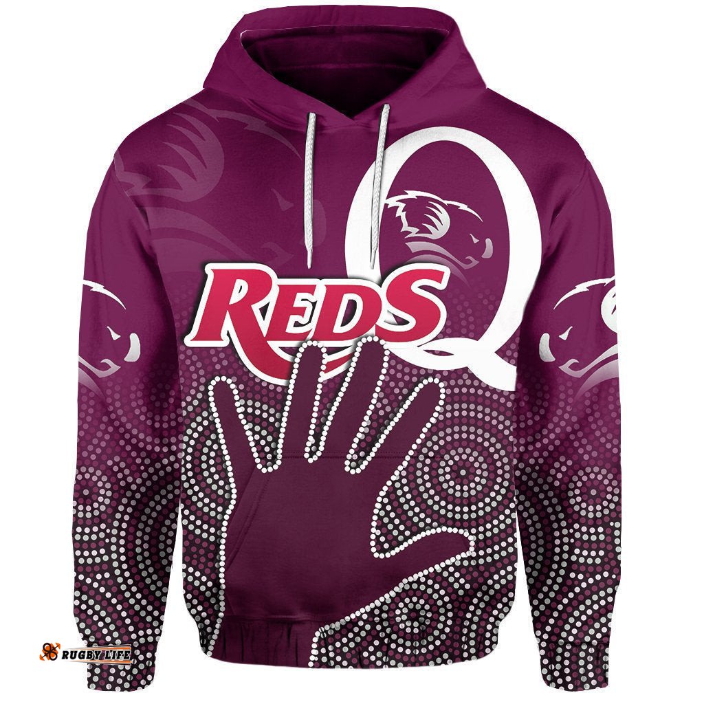 Queensland Reds Hoodie Aboriginal