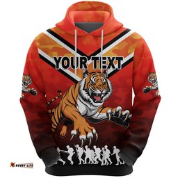 Custom Personalised Wests Hoodie Tigers ANZAC Vibes