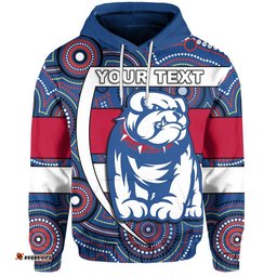 Custom Personalised Western Football Bulldogs Hoodie Redamancy Indigenous Australian
