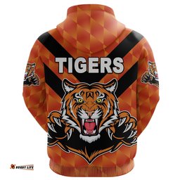 Custom Personalised Balmain Hoodie Tigers Orange Vibes No.1