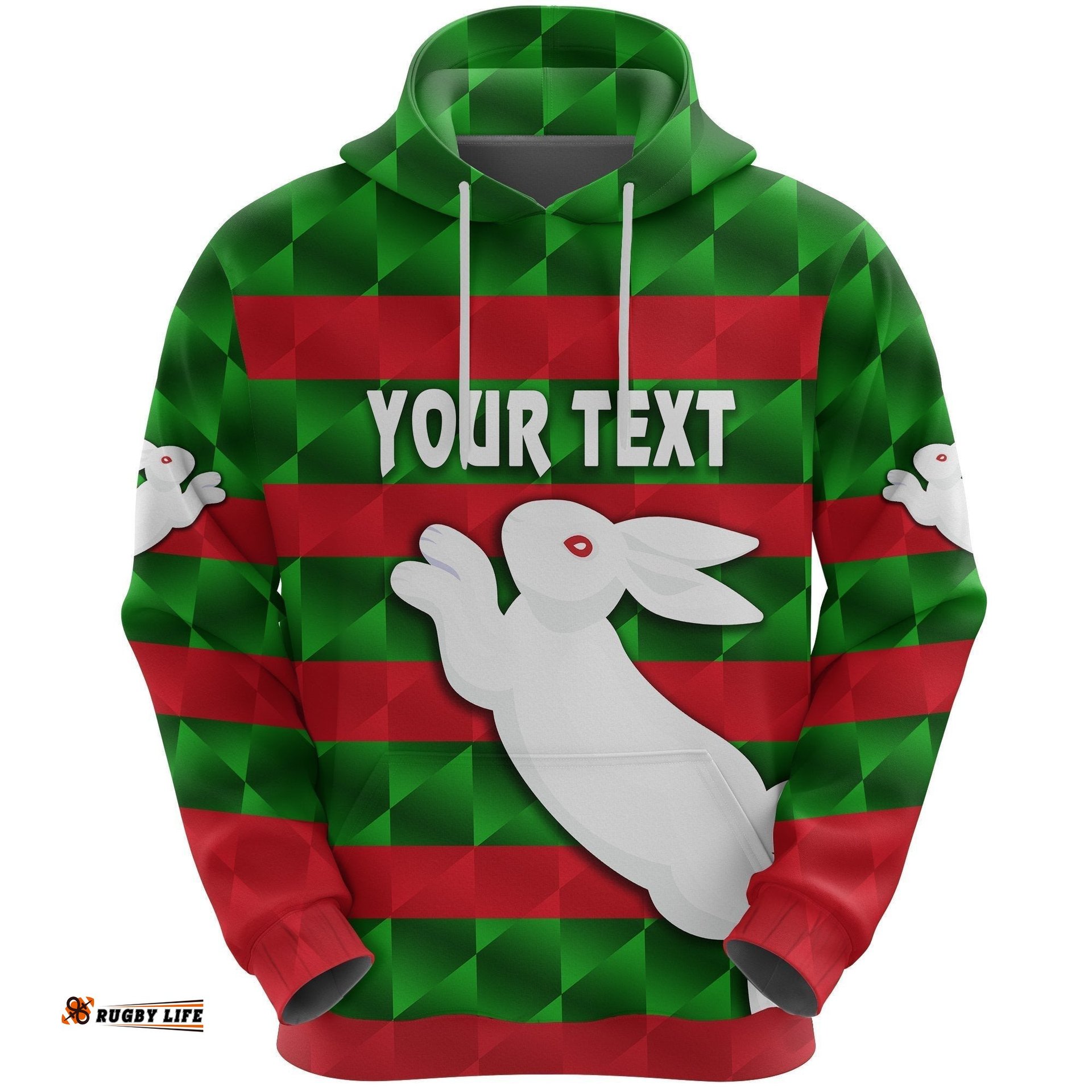 custom personalised rabbitohs hoodie simple style