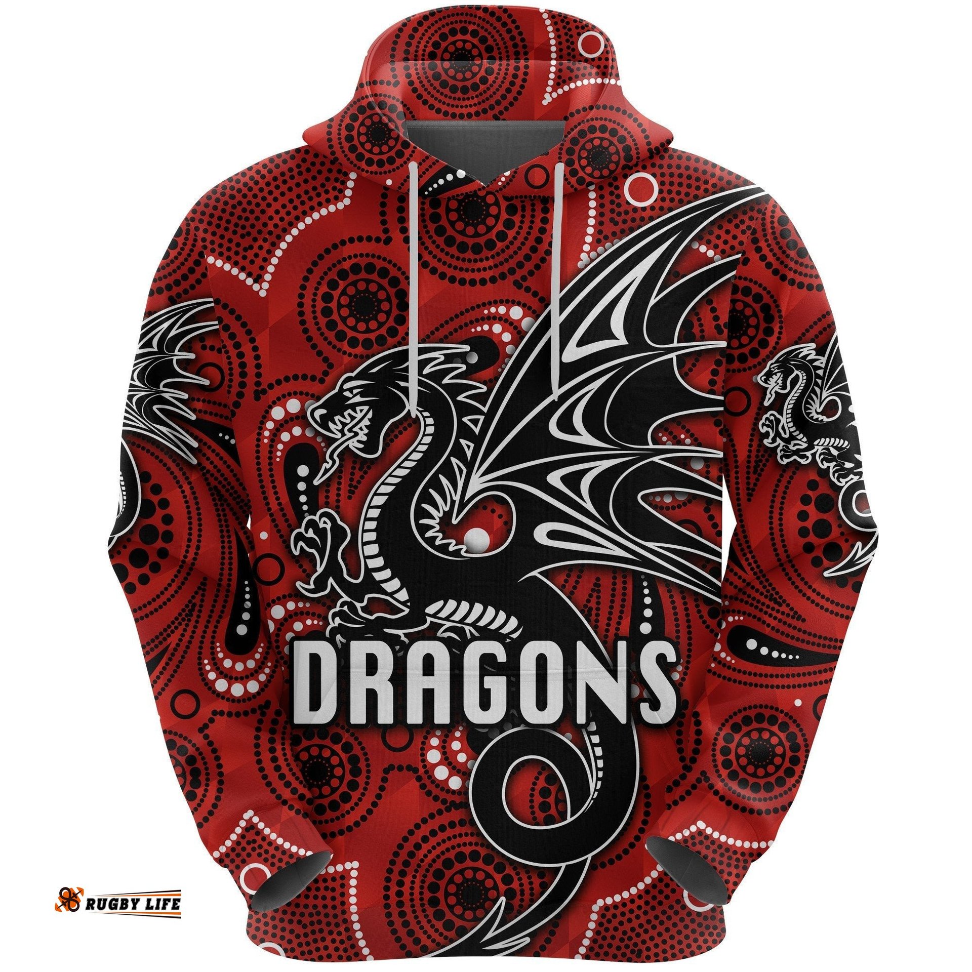 St. George Dragons Hoodie Simple Indigenous