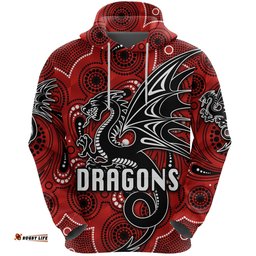 St. George Dragons Hoodie Simple Indigenous