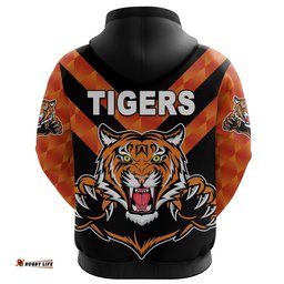 Custom Personalised Balmain Hoodie Tigers Black Vibes