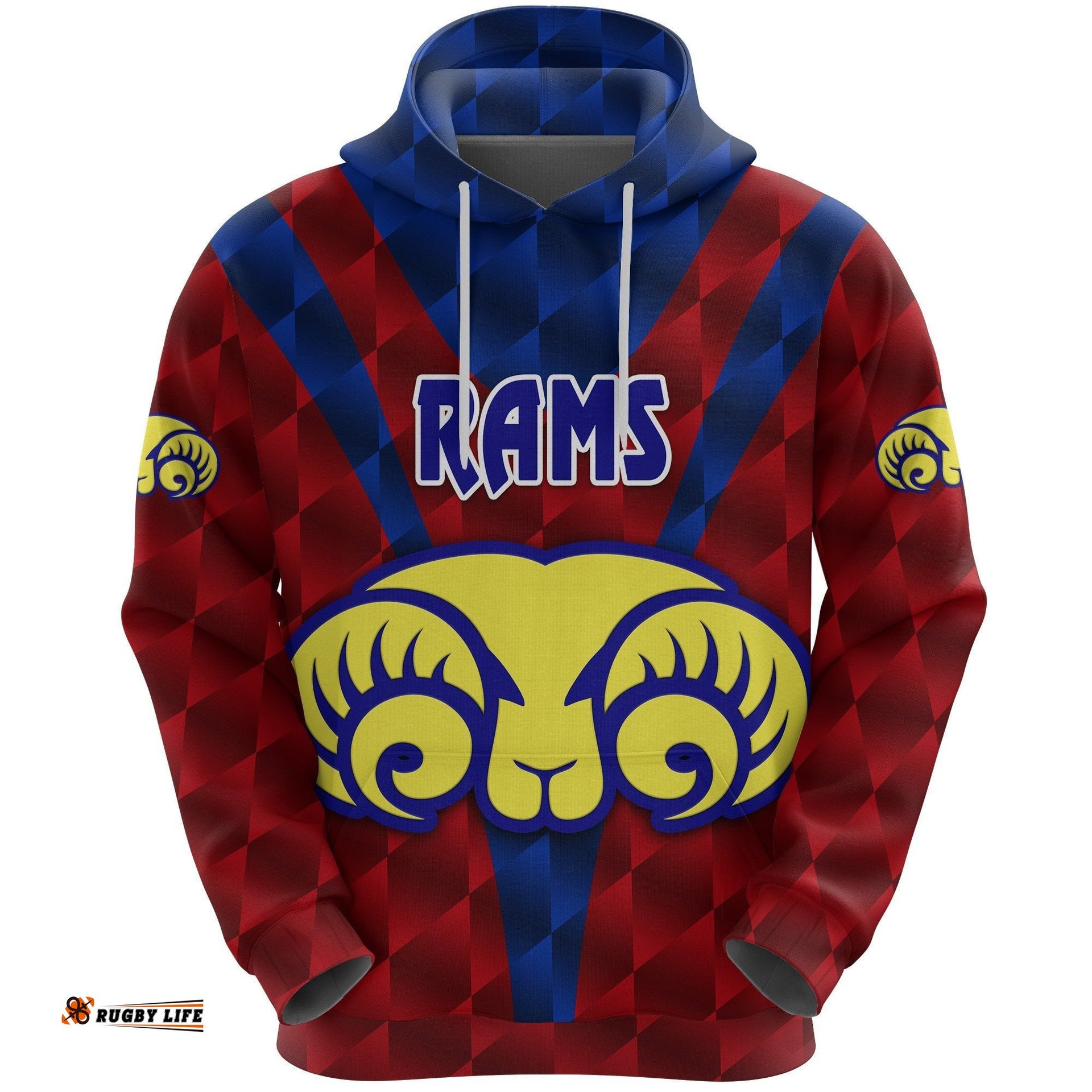 Adelaide Hoodie Rams Merino Original Red