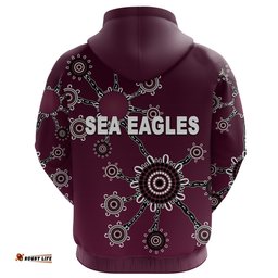 custom personalised warringah hoodie sea eagles simple indigenous