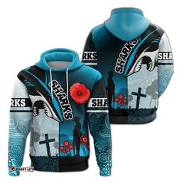 sharks hoodie cronulla anzac day