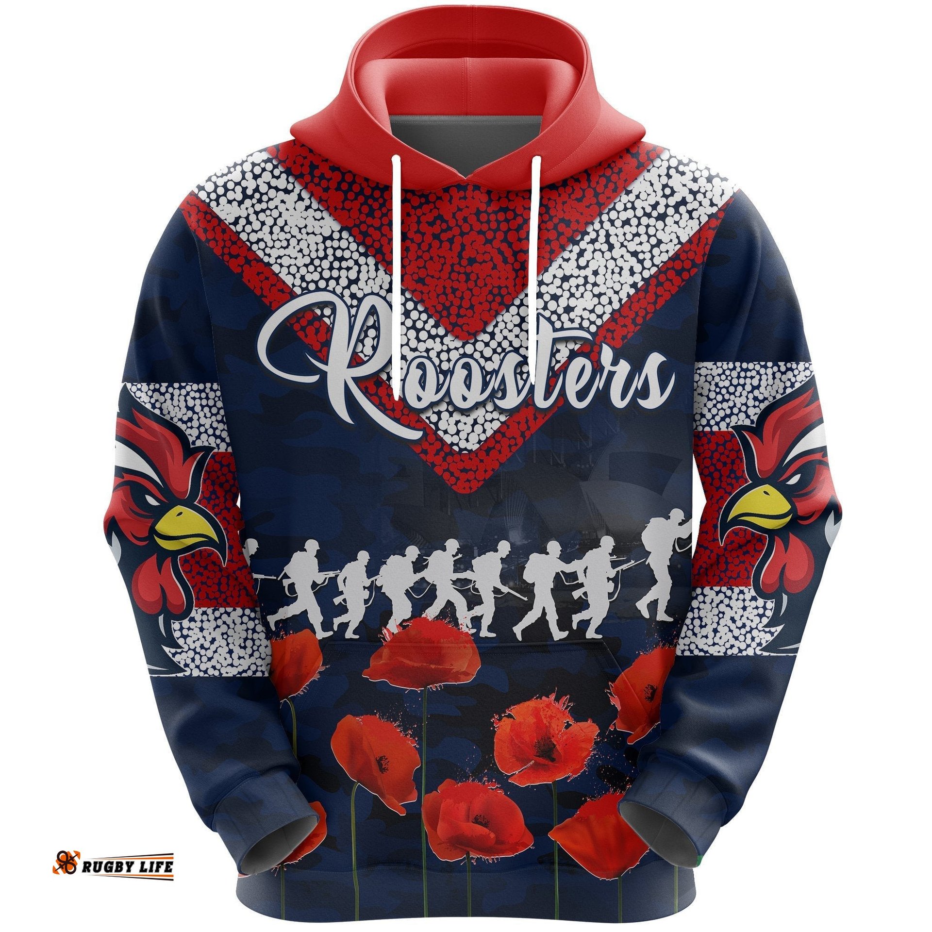 Australia Roosters Hoodie Sydney ANZAC Day Style