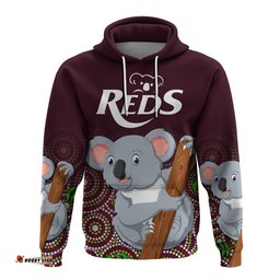 Reds Indigenous Rugby Hoodie Koala