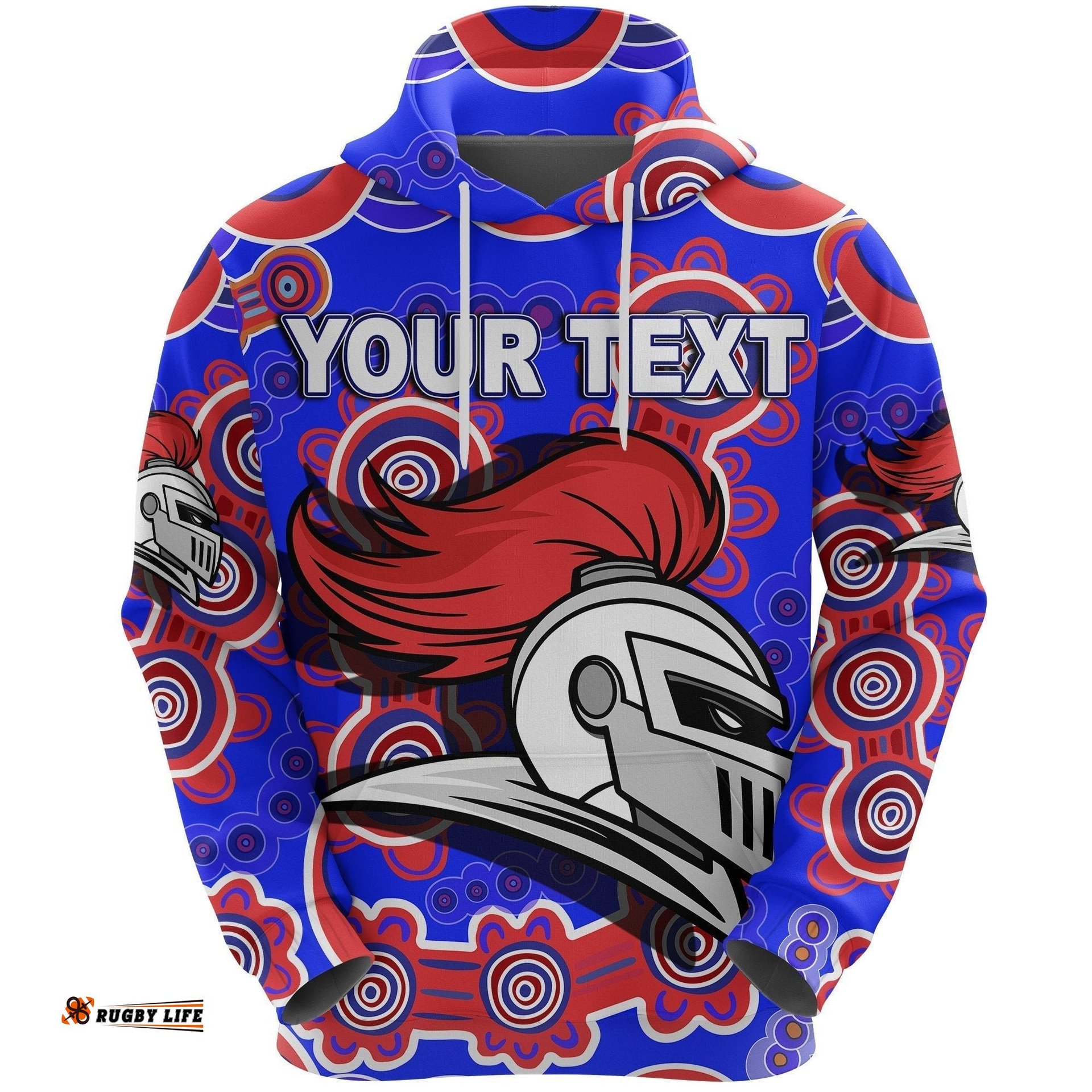 custom personalised newcastle knights hoodie indigenous