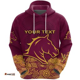 custom personalised brisbane hoodie broncos indigenous