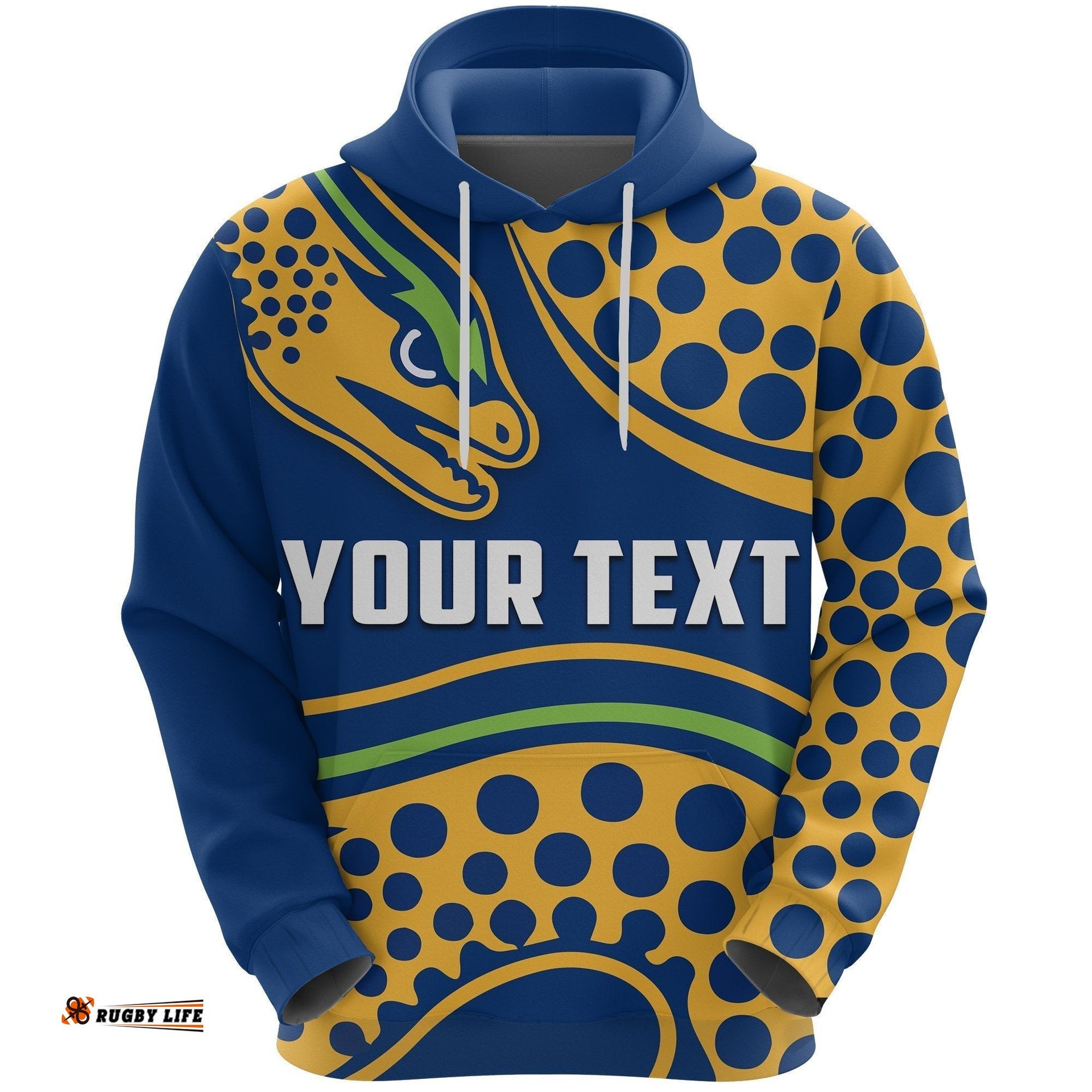 custom personalised parramatta hoodie eel