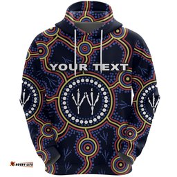 Custom Personalised Adelaide Hoodie Indigenous Crows Footprint