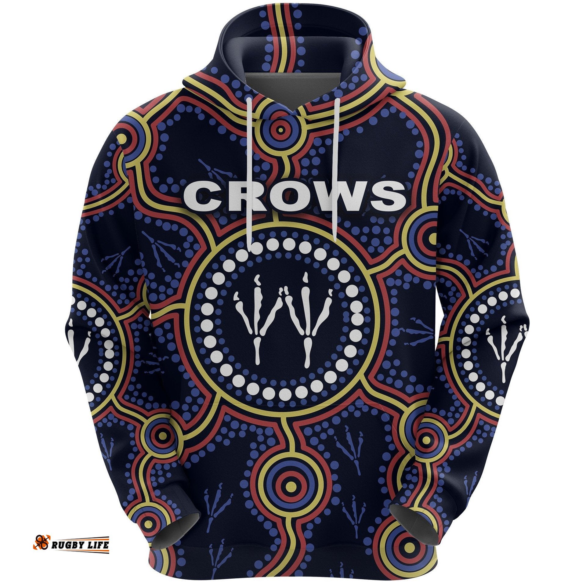 Adelaide Hoodie Indigenous Crows Footprint