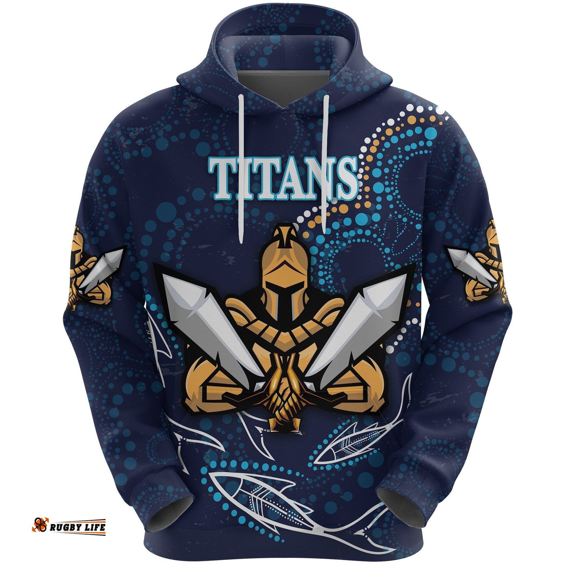 gold coast hoodie titans gladiator indigenous