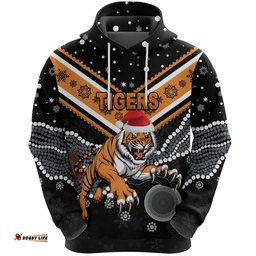 Wests Christmas Hoodie Tigers Indigenous