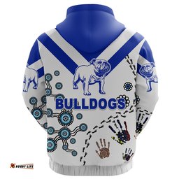 custom personalised canterbury bankstown bulldogs hoodie indigenous no2