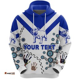 custom personalised canterbury bankstown bulldogs hoodie indigenous no2