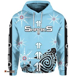 sharks hoodie sky blue