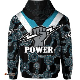 custom personalised port adelaide hoodie power
