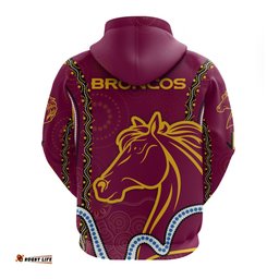 brisbane indigenou hoodie broncos