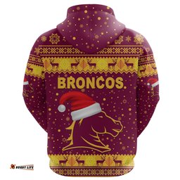 brisbane hoodie broncos christmas nice abs maroon