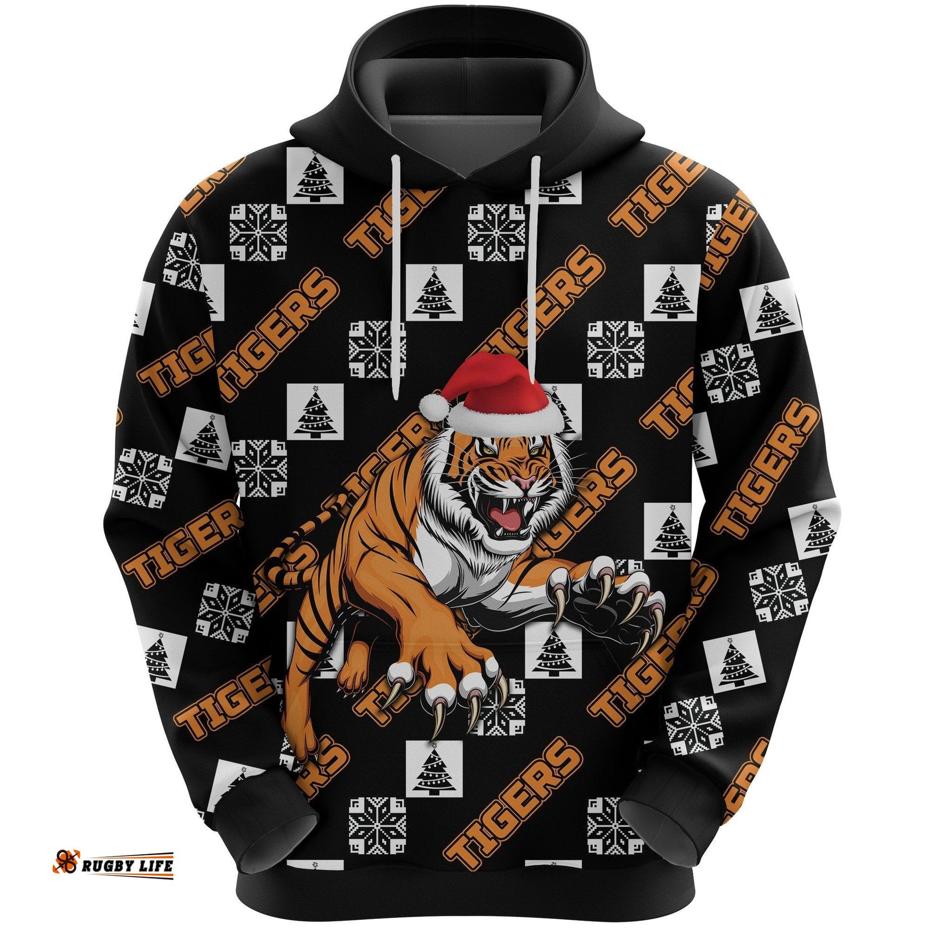 Wests Christmas Hoodie Tigers Fancy