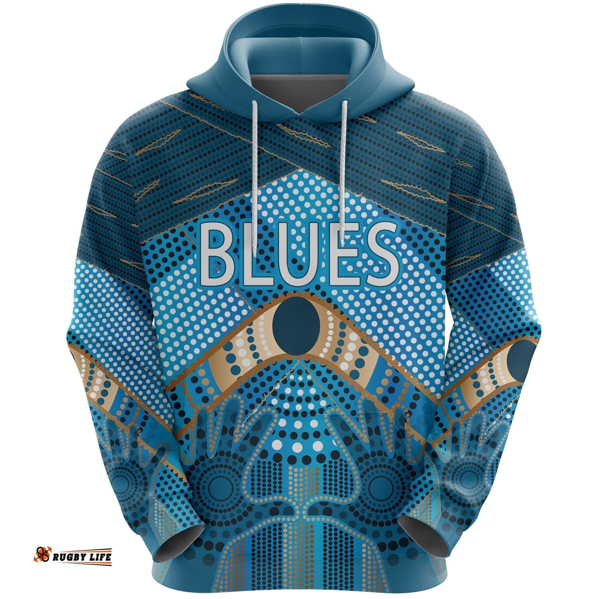 new south wales rugby league hoodie blues indigenous