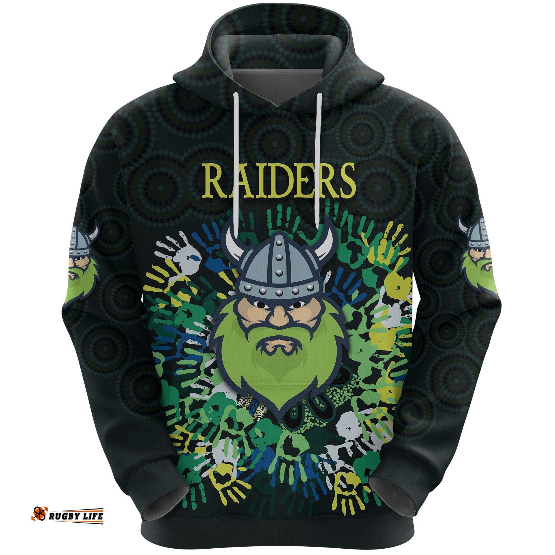 canberra hoodie raiders viking simple indigenous