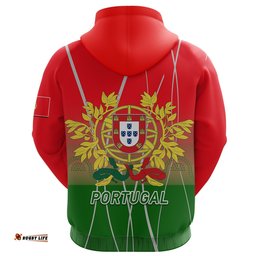 Portugal Rugby Hoodie Wolf Os Lobos