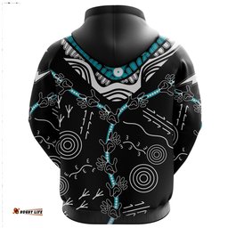 port adelaide hoodie power indigenous black