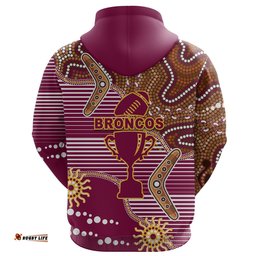 custom personalised broncos super hoodie indigenous brisbane
