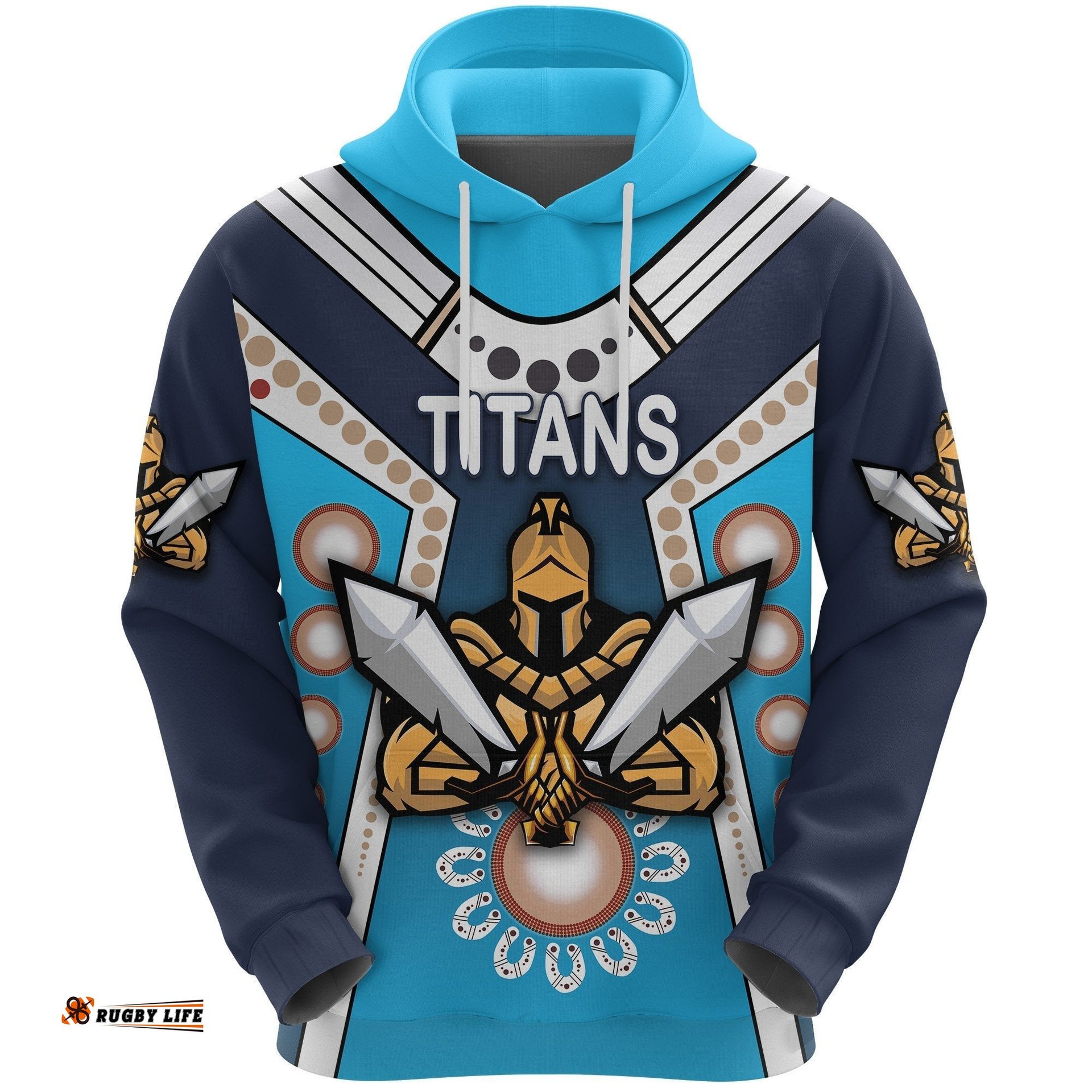 gold coast hoodie titans gladiator simple indigenous