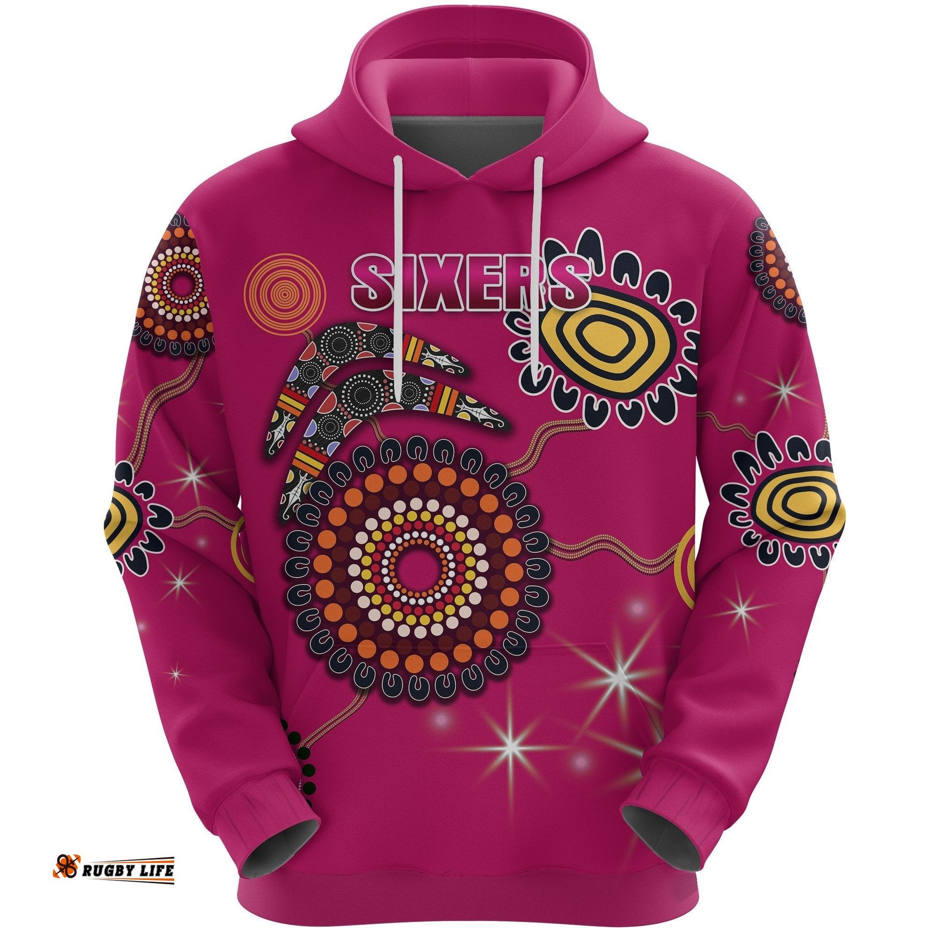 Sydney Hoodie Sixers Indigenous Magenta