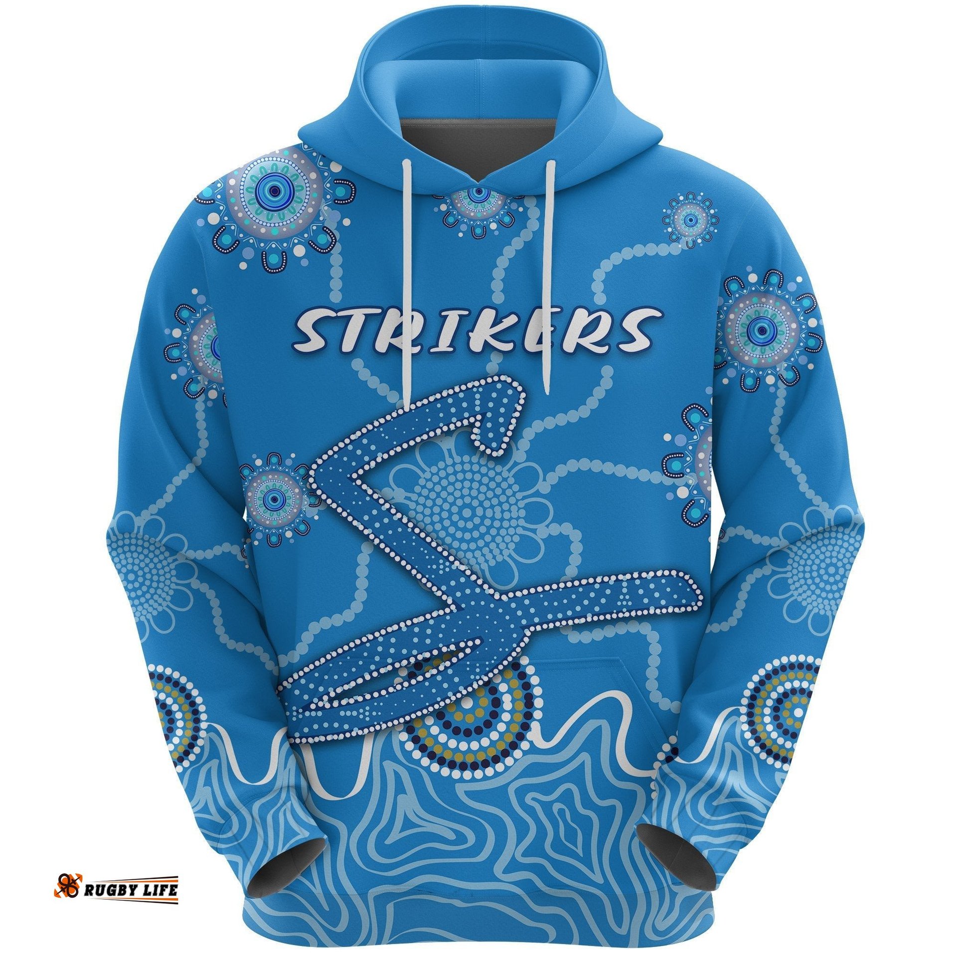 Adelaide Strikers Hoodie Indigenous Blue Energy