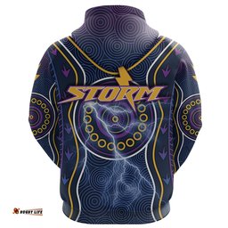 Melbourne Hoodie Lightning Storm Indigenous