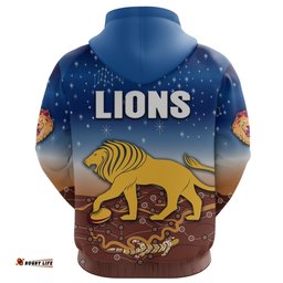 Custom Personalised Brisbane Lions Hoodie Simple Indigenous