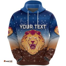Custom Personalised Brisbane Lions Hoodie Simple Indigenous
